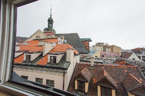 Рига Черепичные крыши Старого города из вашего окна Недвижимость Рига (Латвия) Идеальное место в Старом Городе