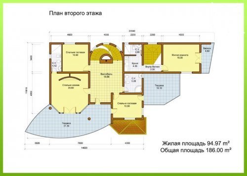 план дома 2-й этаж