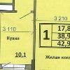 Продам квартиру в Краснодаре по адресу жилой комплекс Аквамарин, 42, площадь 43 кв.м.